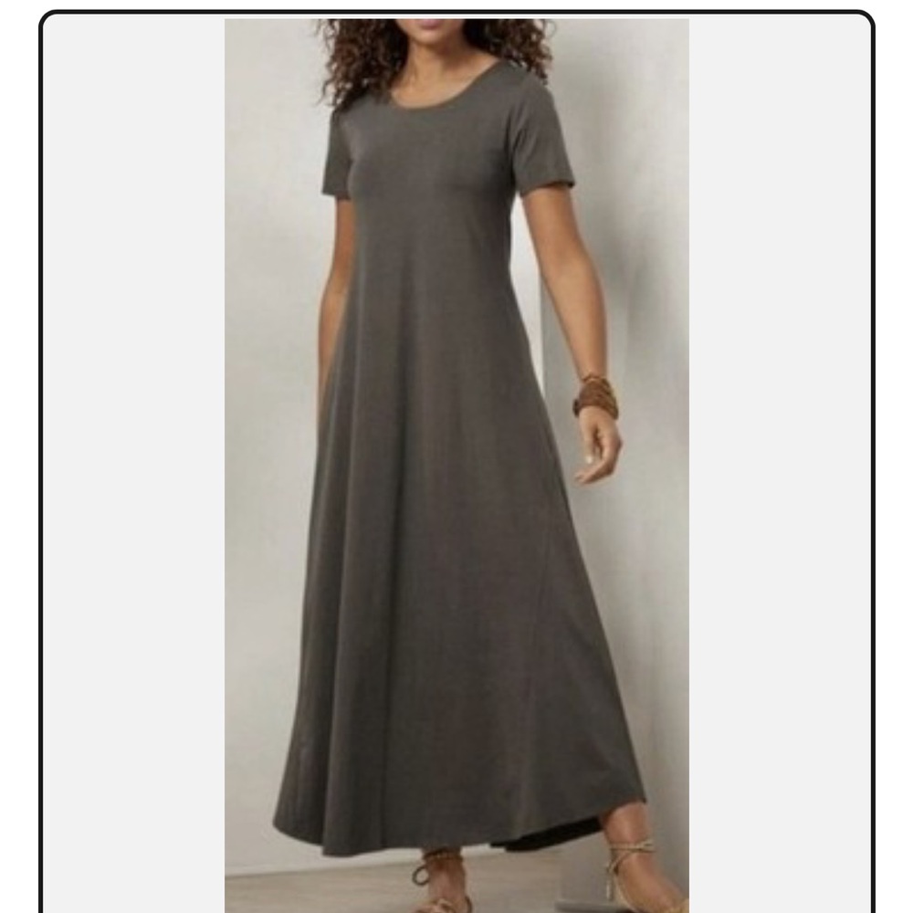 Soft Surroundings  | Coco Maxi Dress. Back Detail.  Stretch. Size Large. Classic
